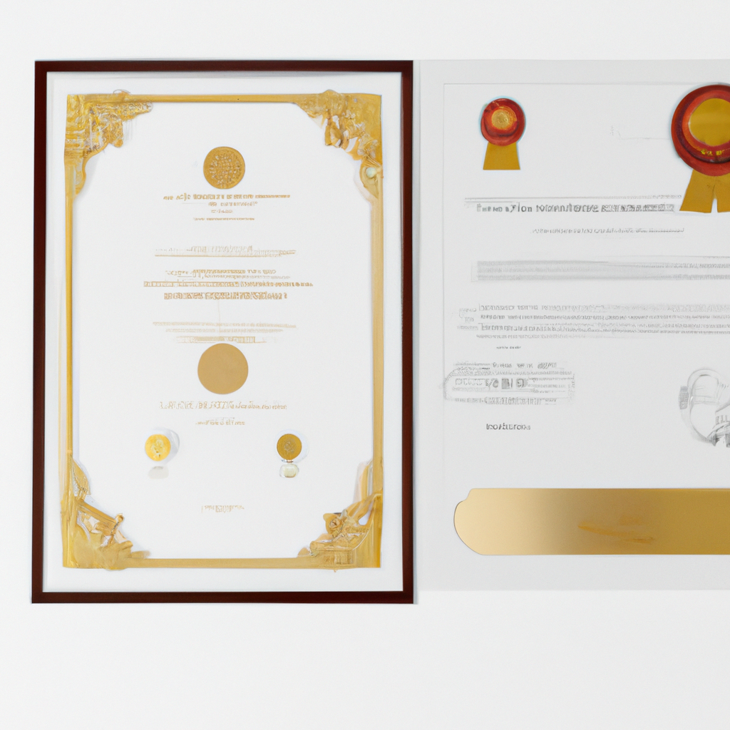 Exemple de certificat téléchargeable